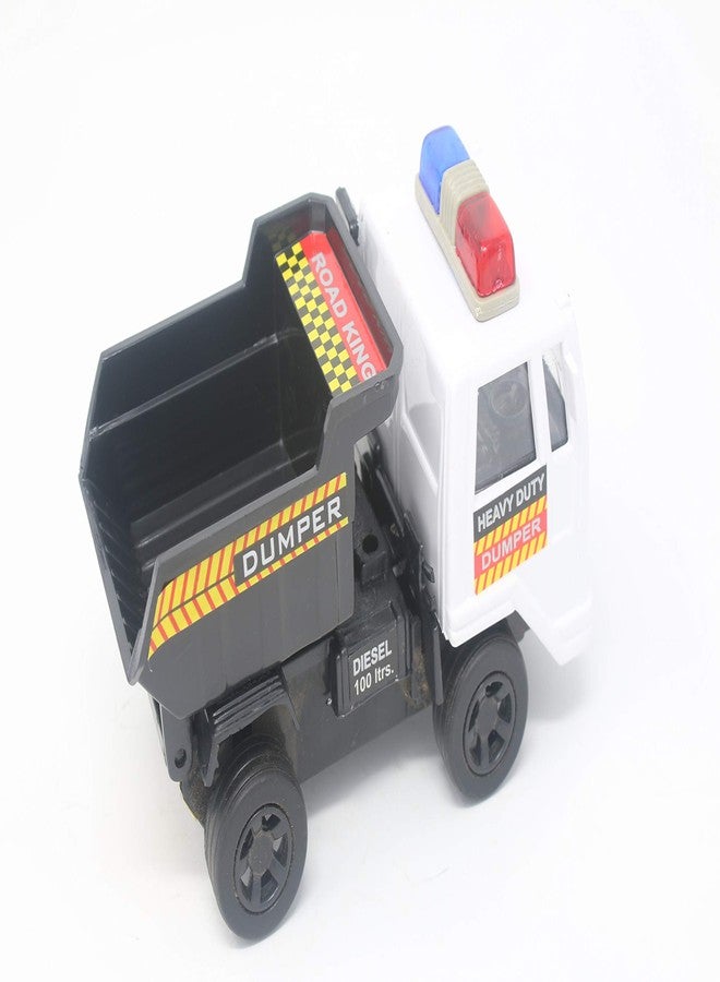 Shinsei Dumper Plastic Truck, White, Kids, Touch - Image 3